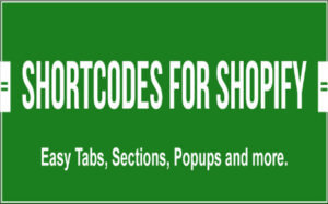 SHORTCODES FOR SHOPIFY APP created by Shopify developers