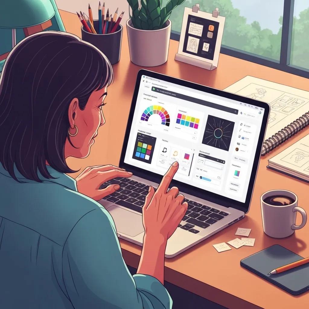 A merchant skillfully customizing a Shopify theme using the intuitive Theme Editor, revealing a spectrum of design options