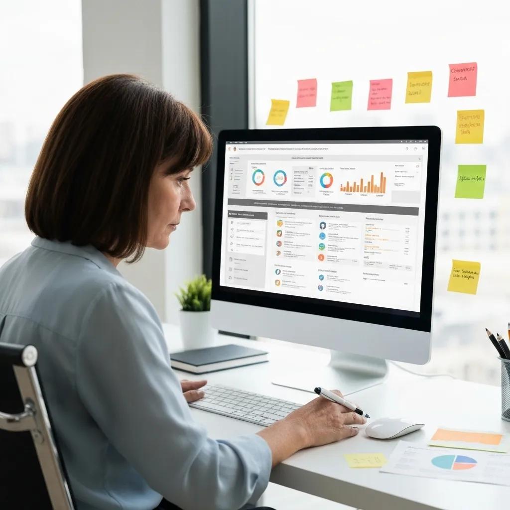 Professional analyzing keyword data to optimize a Shopify product page
