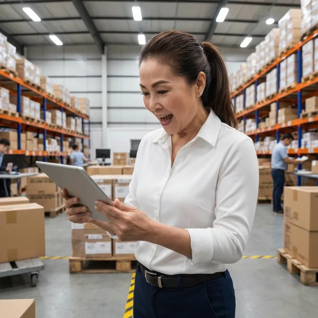 A business owner intently analyzing sales data on a tablet, visually representing the powerful benefits of app integration