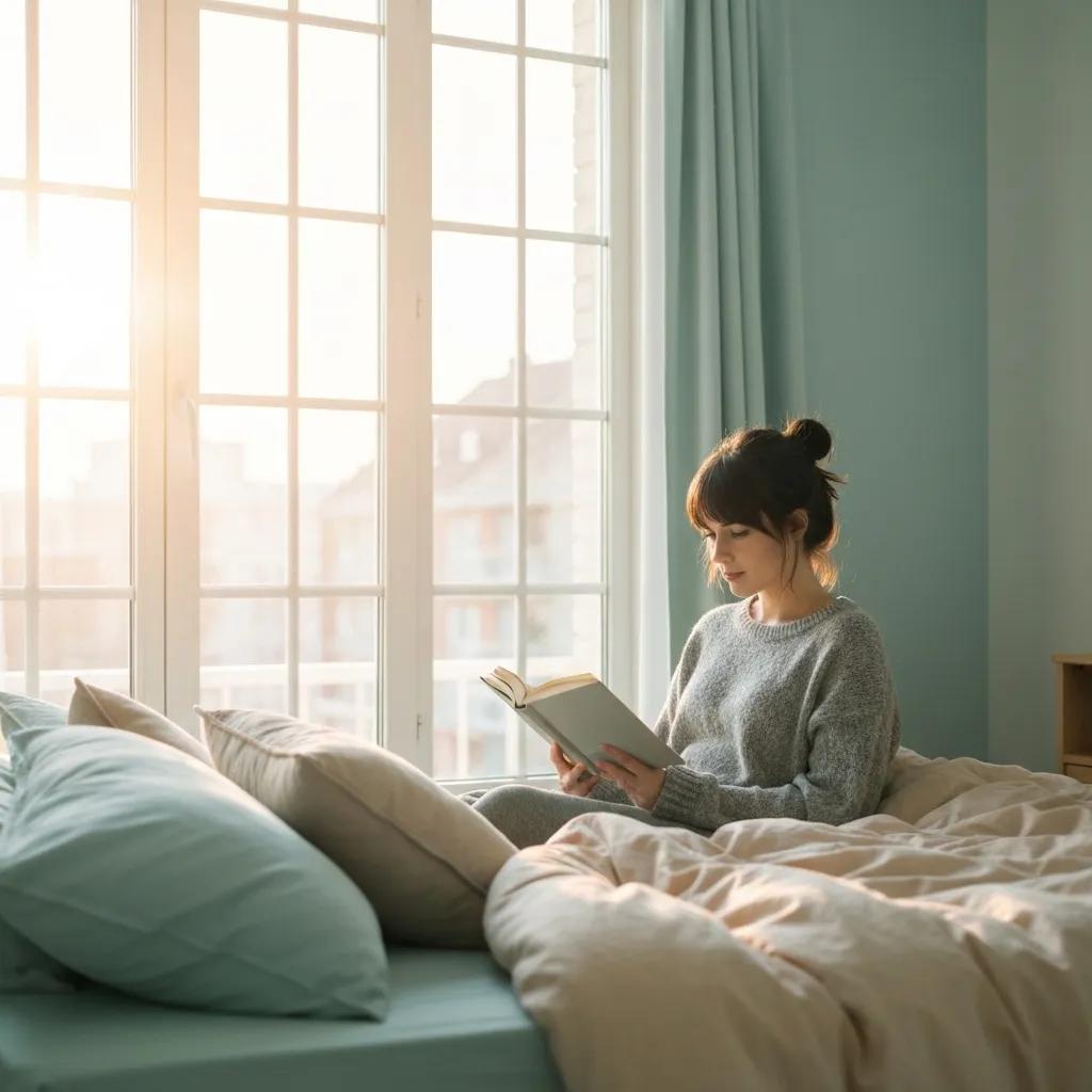 A person interacting with a voice-activated assistant in a contemporary home setting, illustrating the application of voice search strategies in e-commerce.