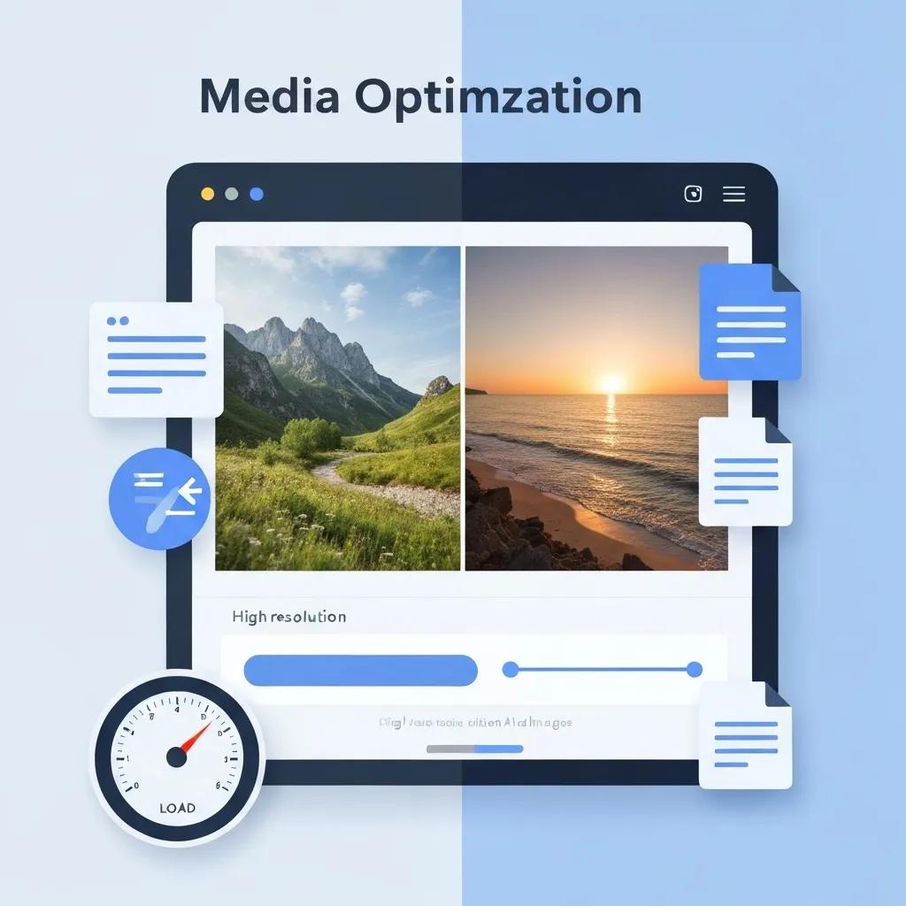 A side-by-side comparison showcasing high-resolution versus optimized images for superior Shopify store media performance