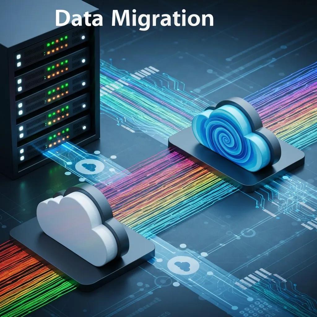 Diagram illustrating the seamless transfer of e-commerce data between platforms