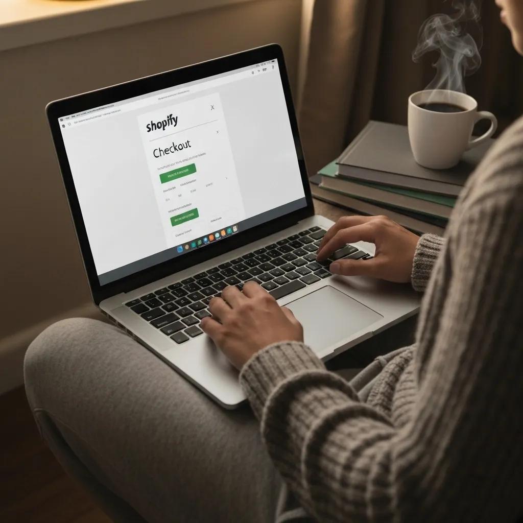 User browsing a mobile-optimized Shopify store showcasing responsive design