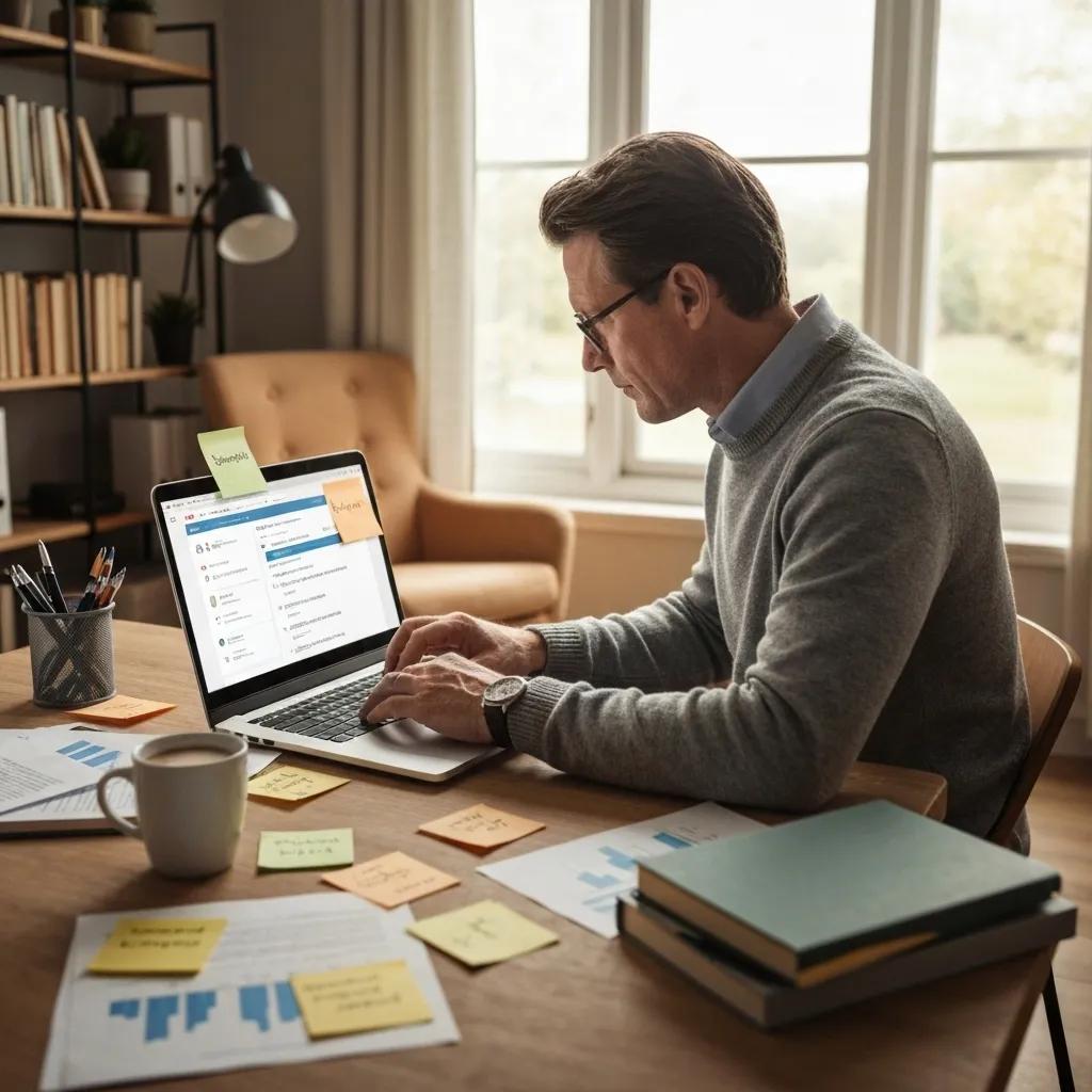 Person conducting keyword research for Shopify SEO