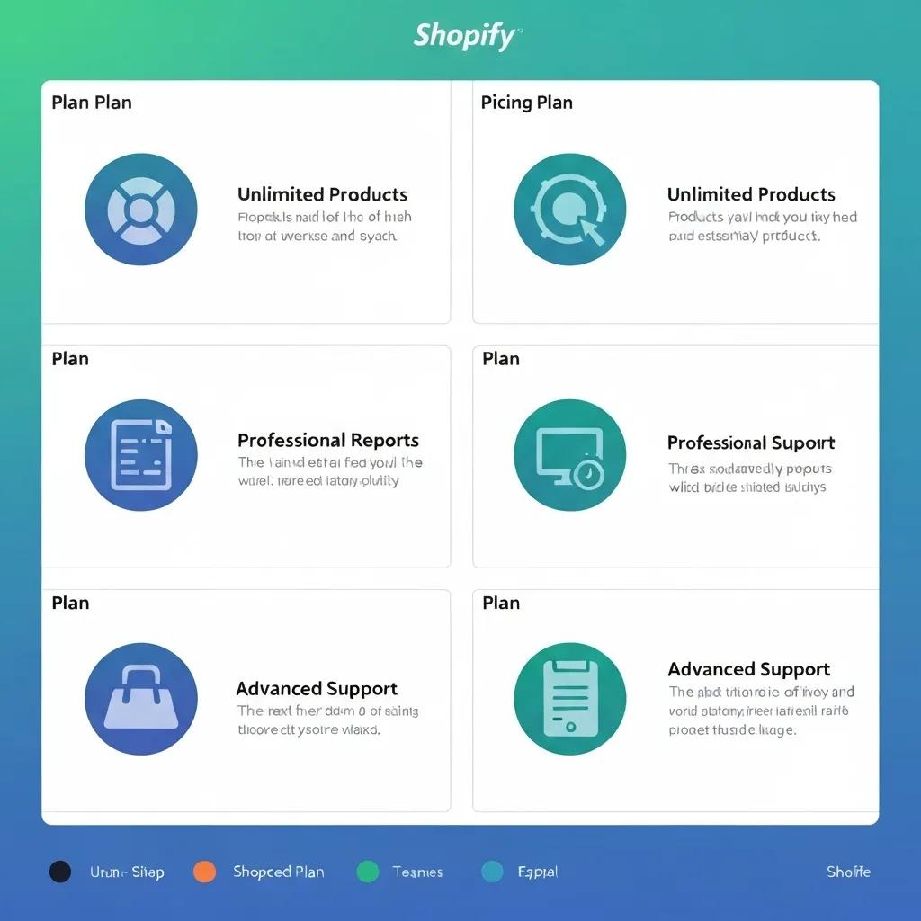 Visual breakdown of Shopify pricing plans highlighting essential features