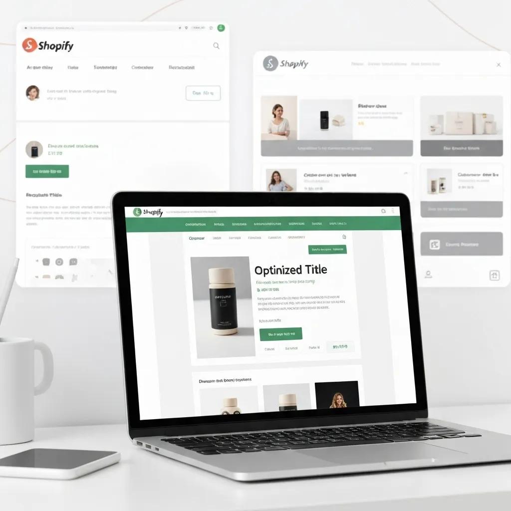 Close-up view of optimized Shopify product page elements