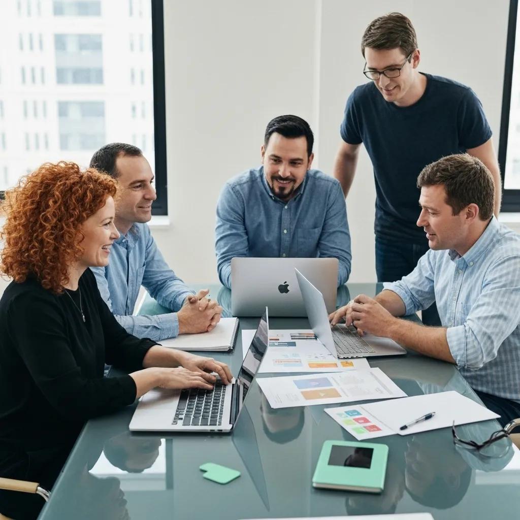 A team of Shopify experts collaborating on advanced support strategies and solutions.