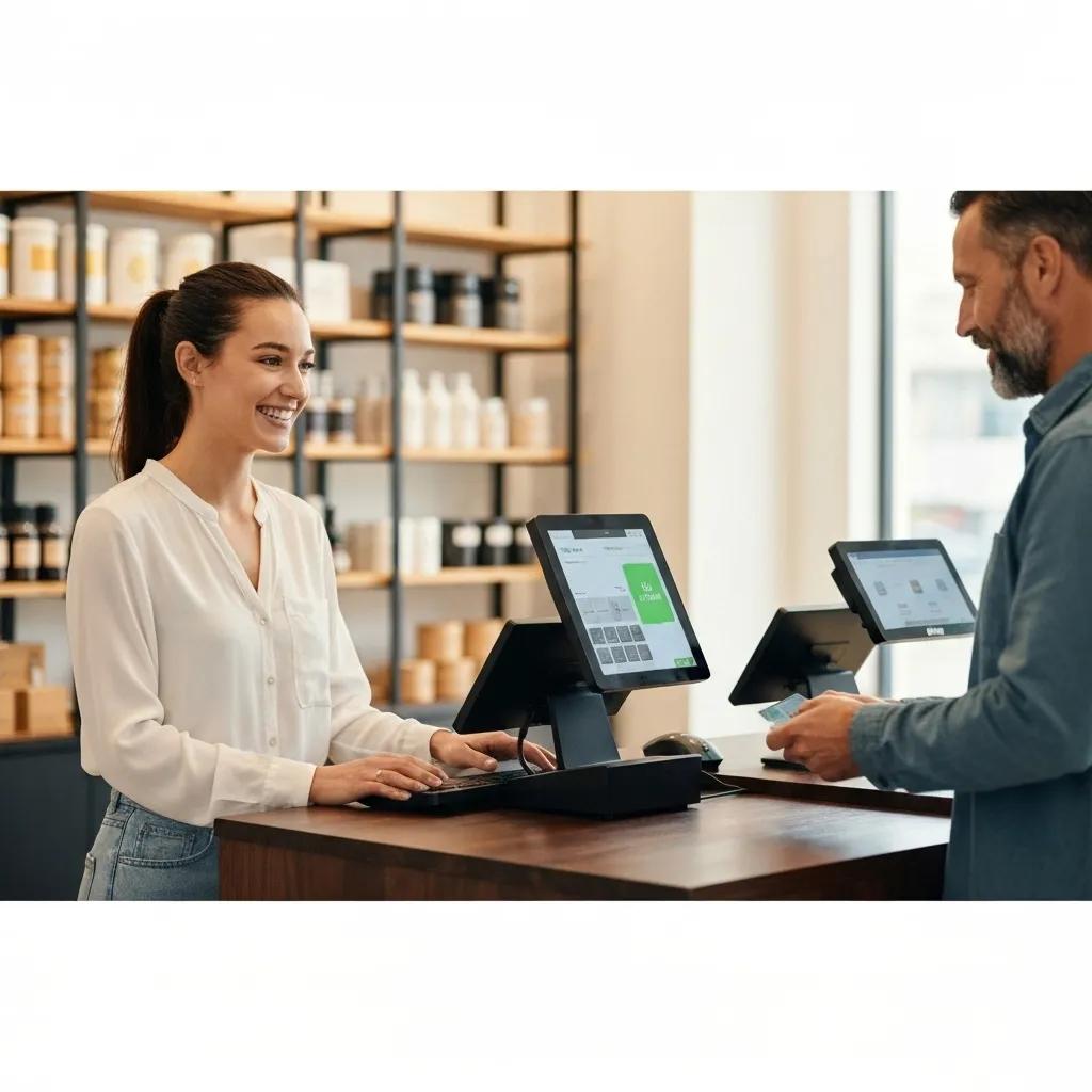 Retailer using Shopify POS system for a smooth in-store transaction