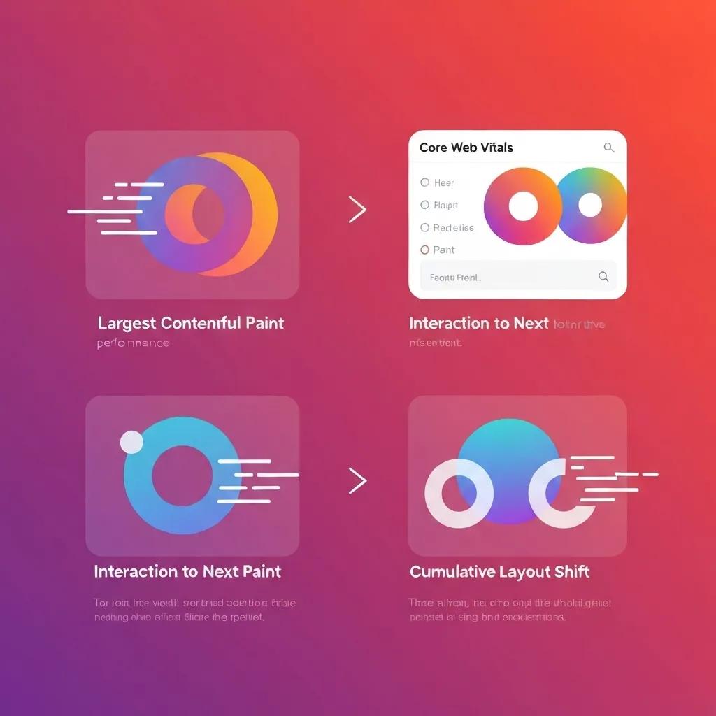 Visual breakdown of Core Web Vitals metrics for optimizing Shopify store speed