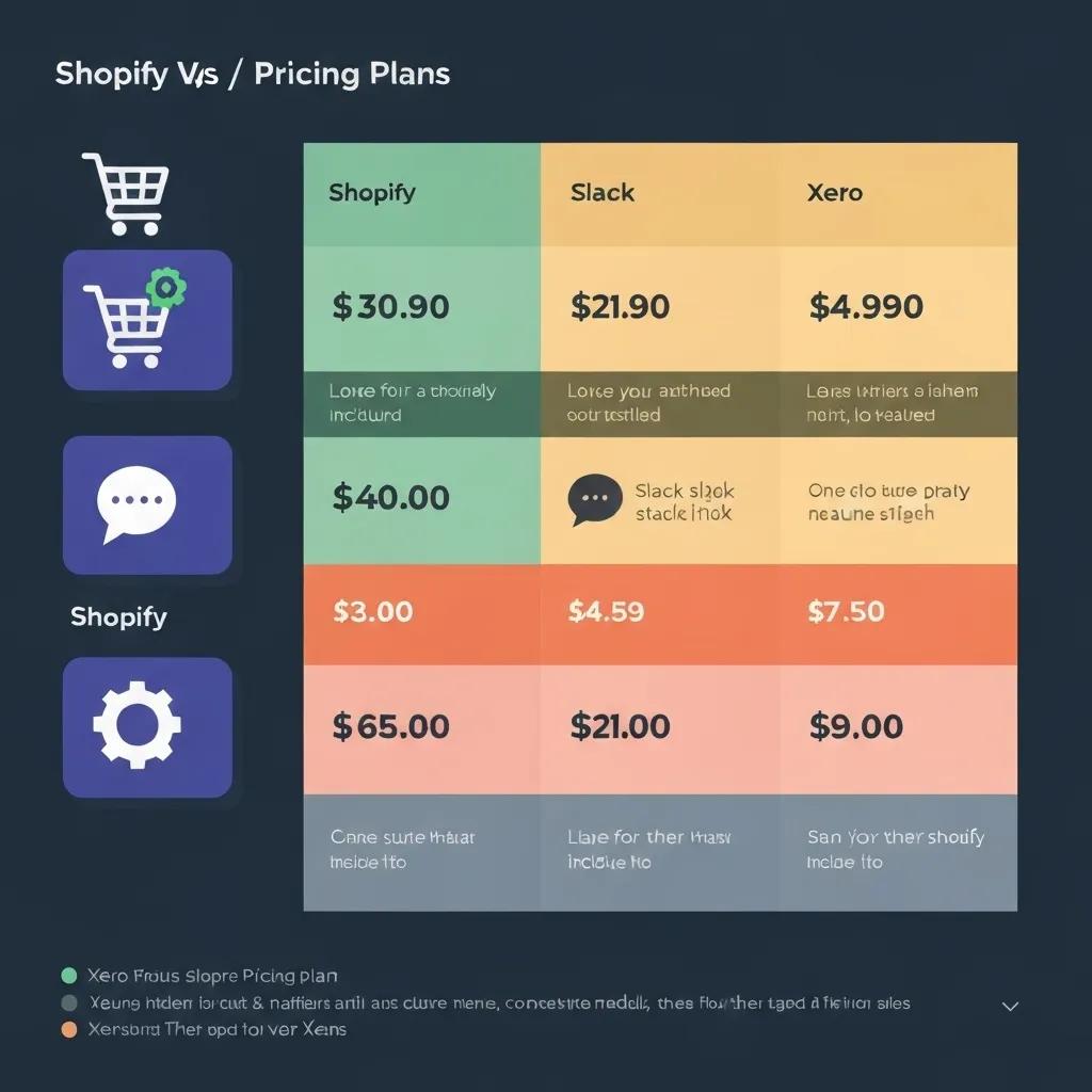 Comparison of Shopify pricing structure against competitors in e-commerce