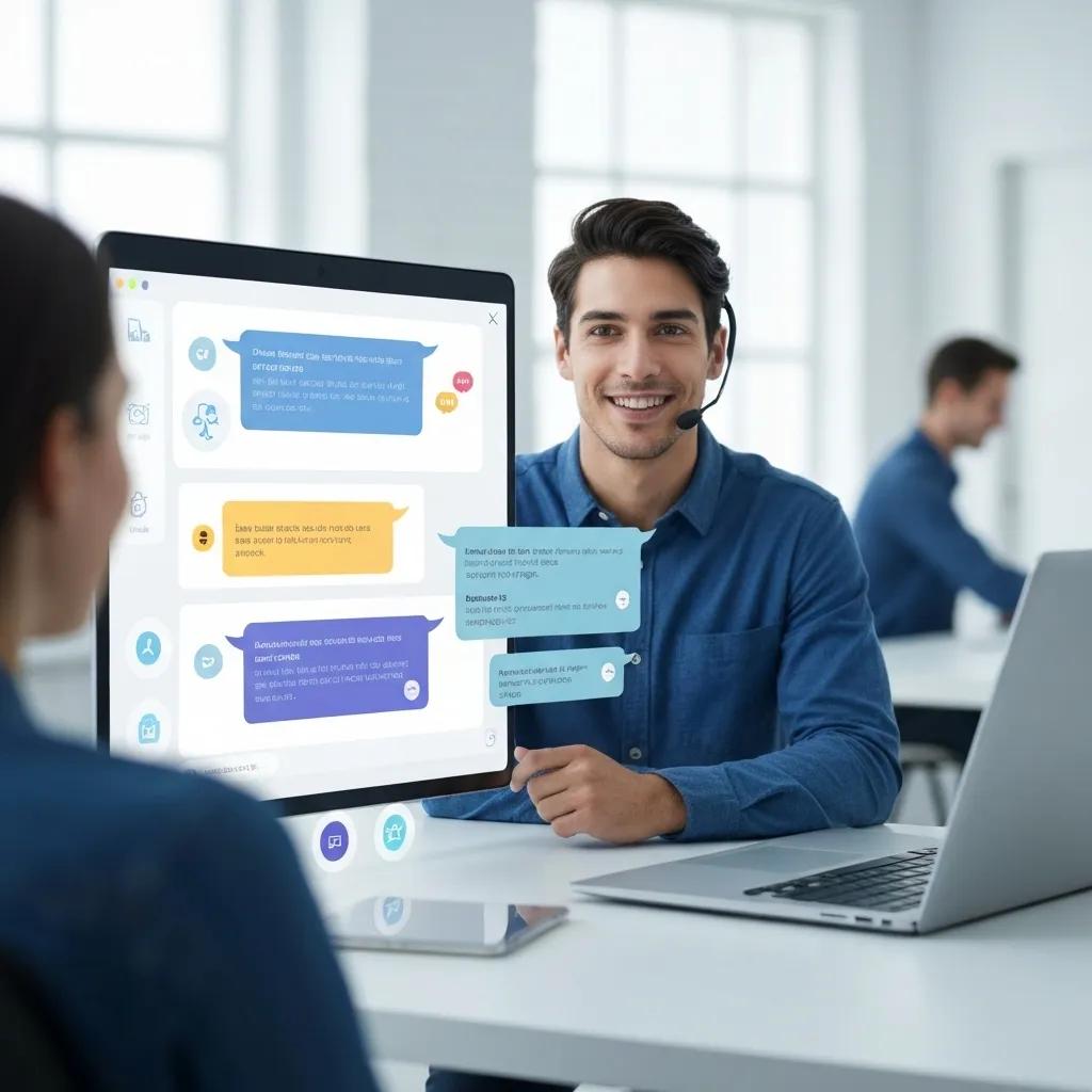 Customer service agent using live chat to enhance Shopify support with automation and AI