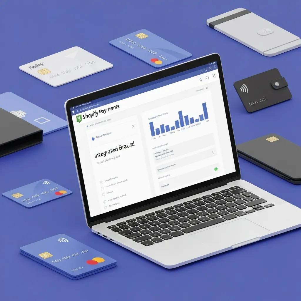 An engaging illustration showcasing the key features of Shopify Payments, including its intuitive dashboard and advanced fraud analysis tools.