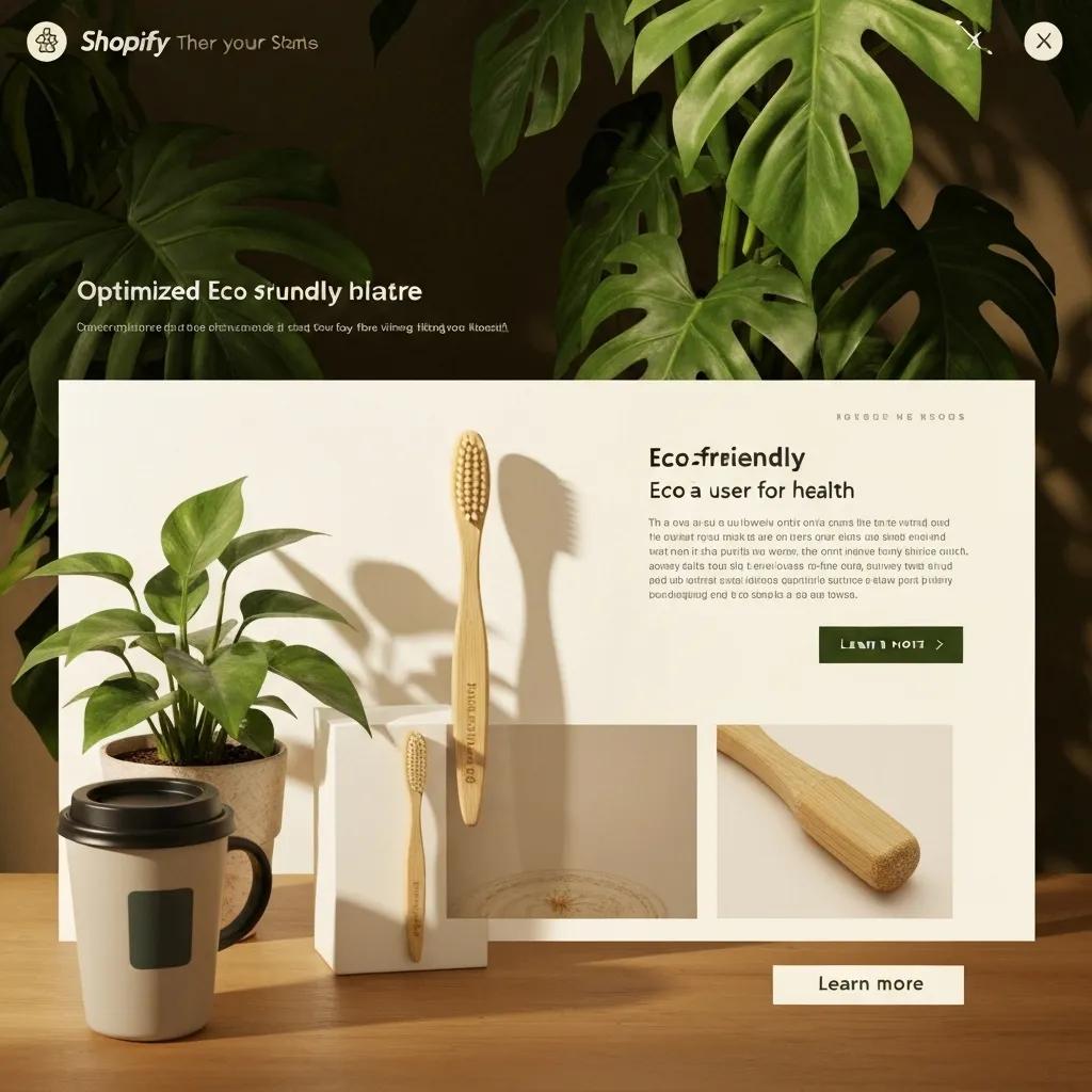 Optimized Shopify product page showcasing eco-friendly product