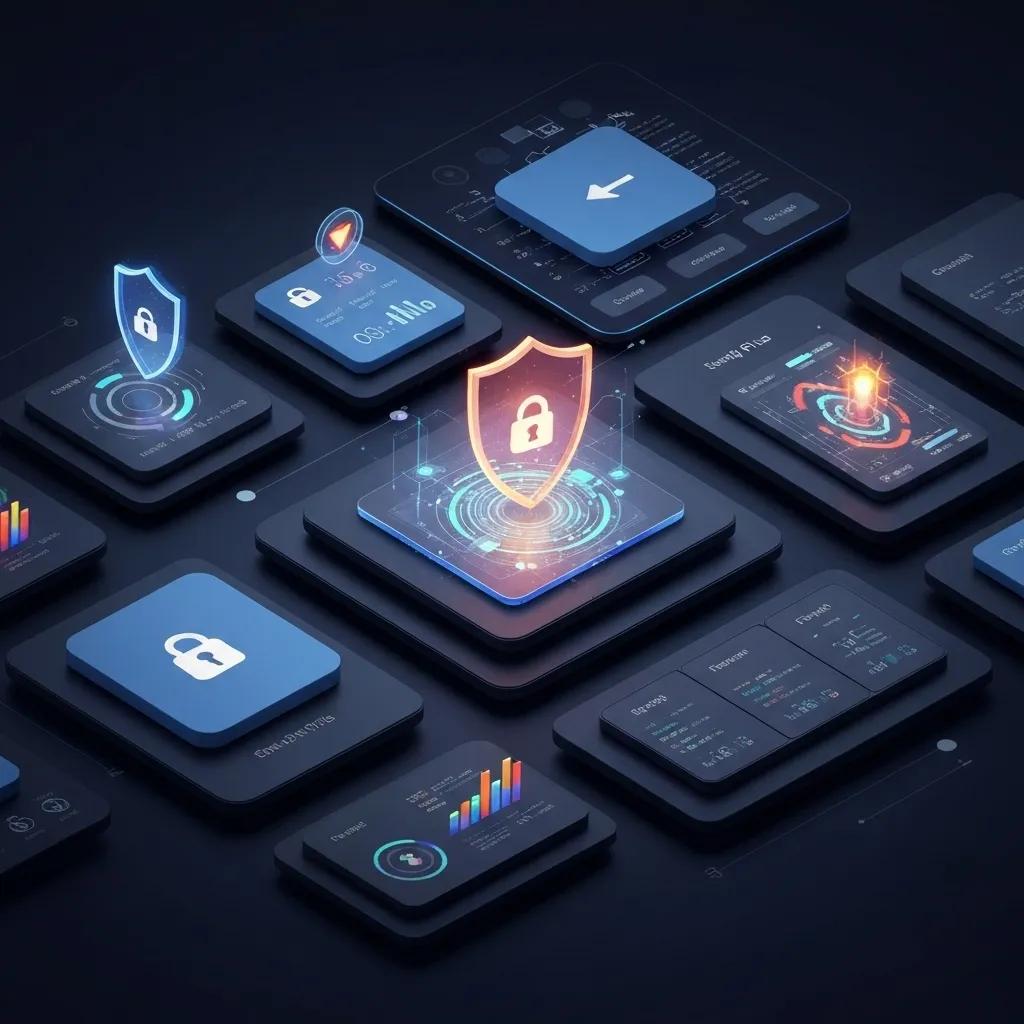 Illustration of fraud prevention tools used in Shopify Plus to enhance e-commerce security