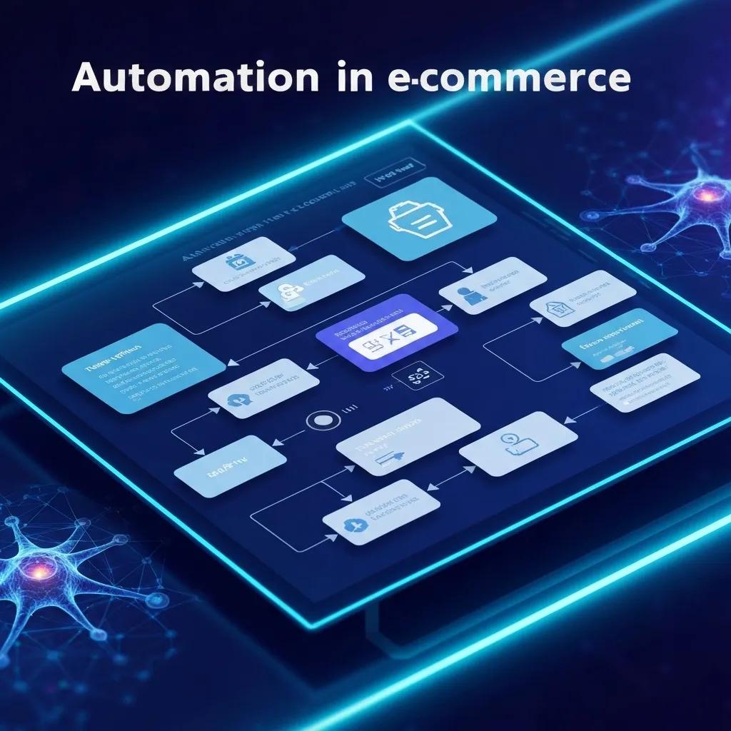 An illustrative diagram showcasing the power of Shopify Flow automation in e-commerce operations