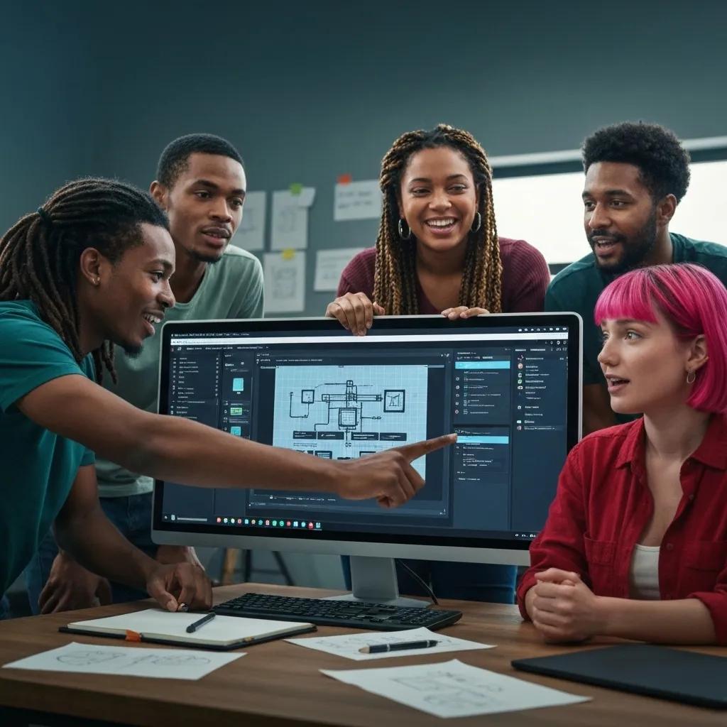 A team of developers collaborating on custom Shopify Plus development