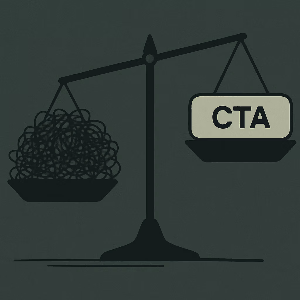 Why Subtraction Is Our Best CRO Tool — supporting illustration