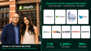 Cesar & Victoria Beltran | Father and Daugher Cofounders of Shopify Development Agency - BlackbeltCommerce.com®